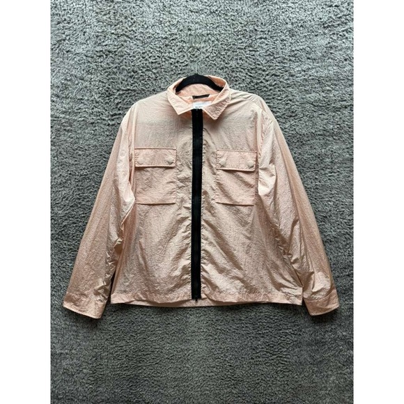 Mki Miyuki Zoku Nylon Full Zip Long Sleeve Collared Jacket‎ Pink Mens Size M